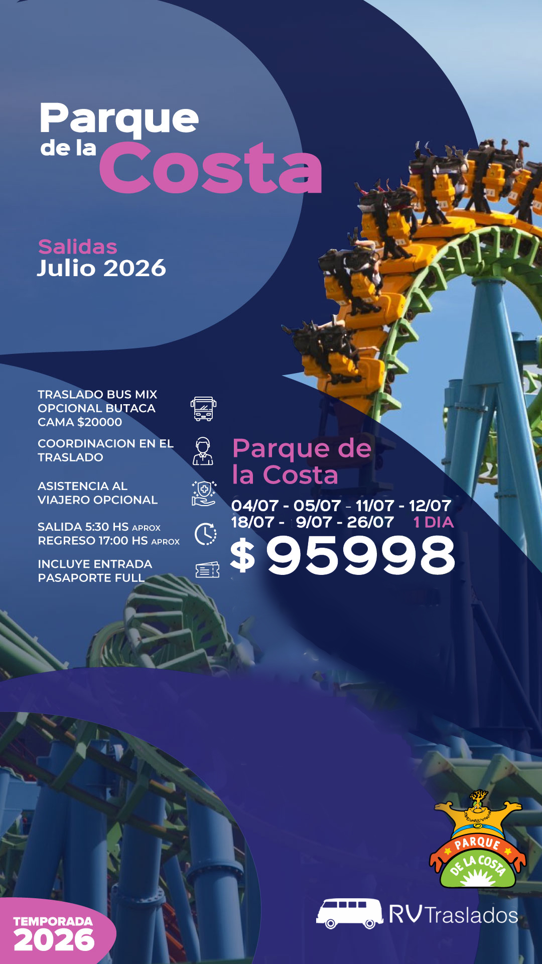 Parque de la costa 2026