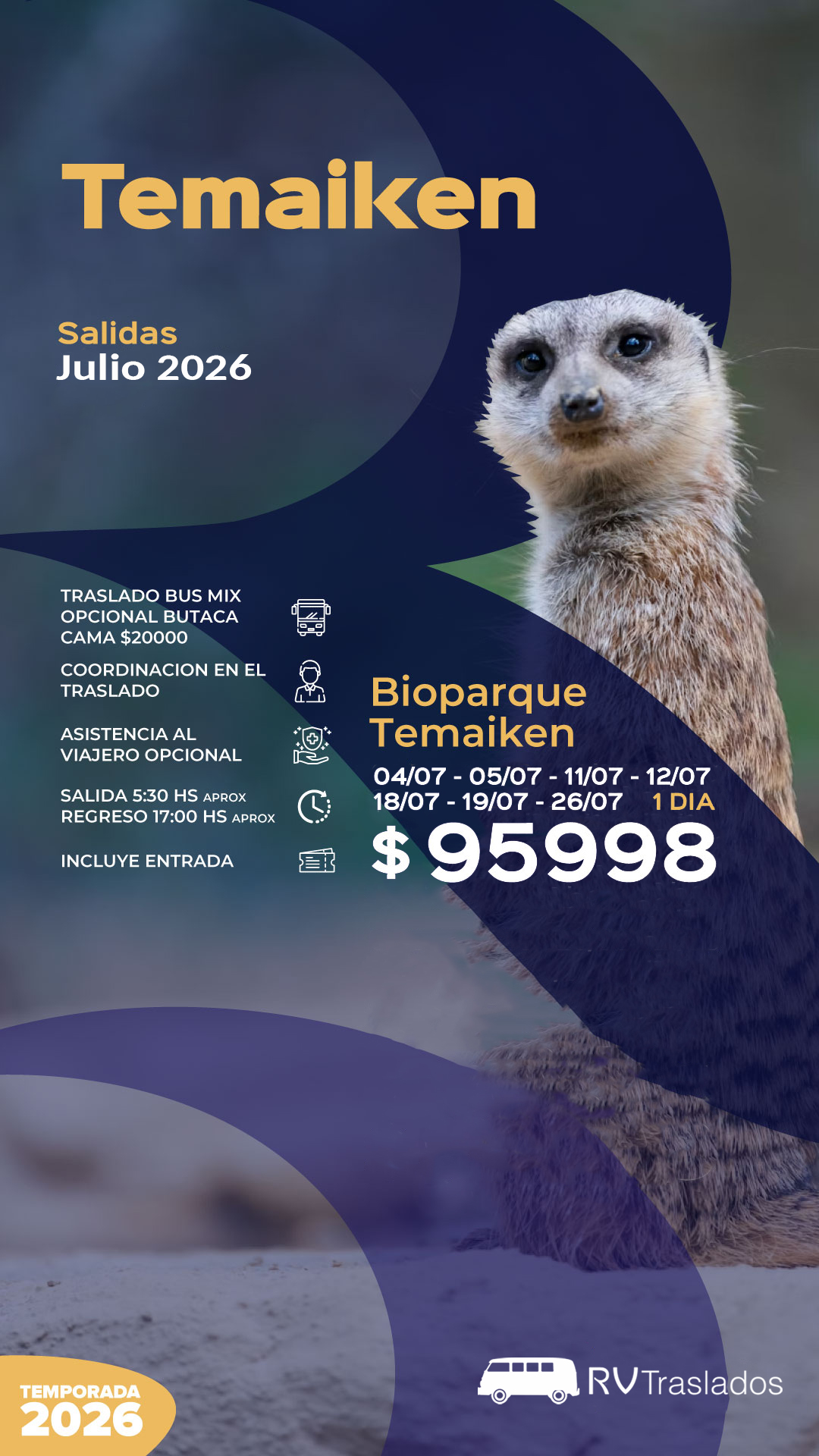 Temaiken julio 2026